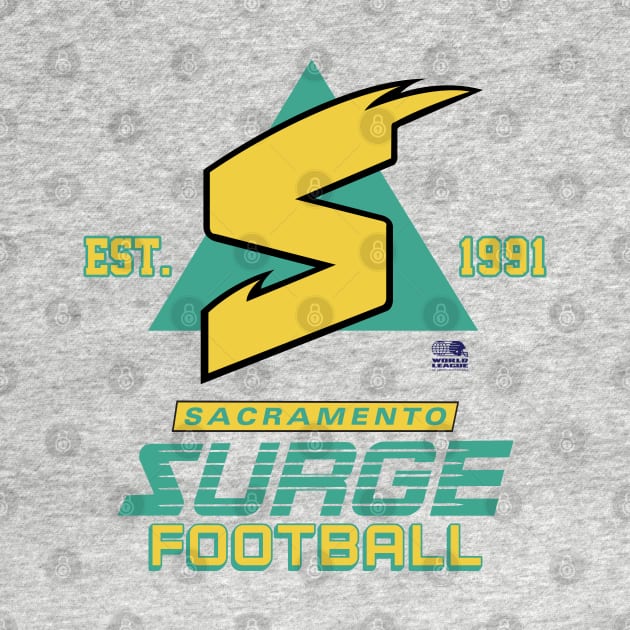 Sacramento Surge Football by Tee Arcade